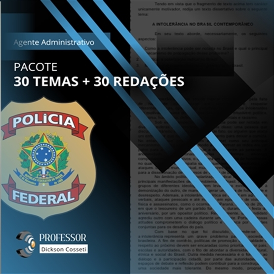 Pacote de temas PF - Agente Administrativo  (NÃO É UM CURSO)