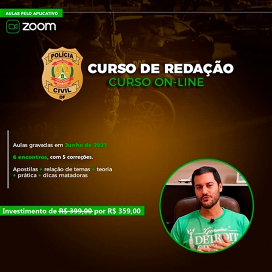 Curso de Redação On-line para PCDF Gravado