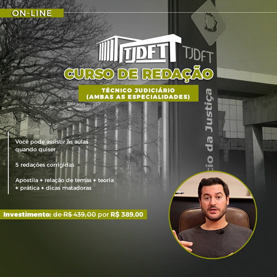 CURSO DE REDAÇÃO PARA O TJDFT