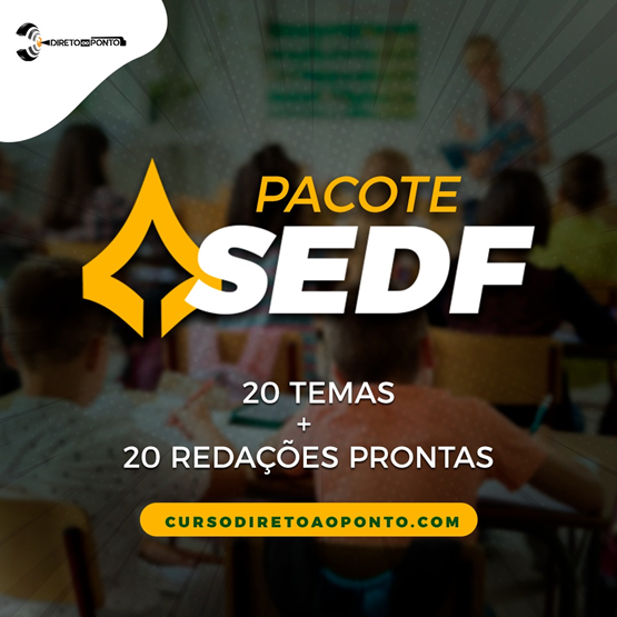 Pacote de temas - SEDF (20 temas + padrões de resposta)